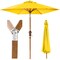 Best Choice Products 10ft Outdoor Woodgrain Pattern Steel Market Patio Umbrella w/ Crank, Tilt